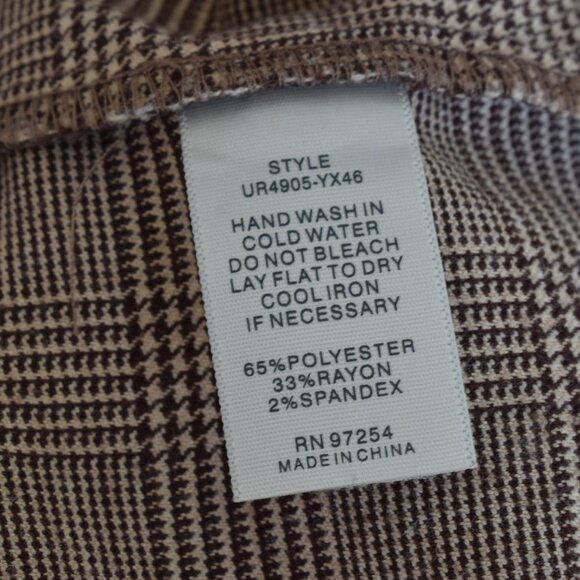 Mixed Threads Brown Plaid Romper Dress Size L - Picture 11 of 12